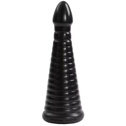 Doc Johnson TitanMen Intimidator 28 cm juodas analinis treniruoklis-kamštis