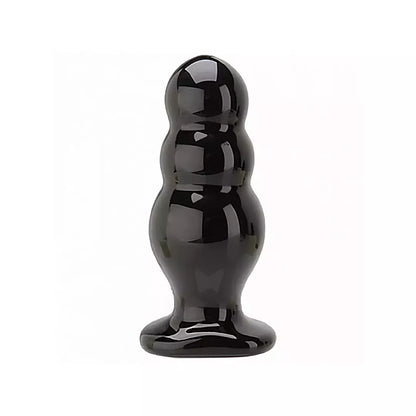 Doc Johnson Trainer Tool 4 Black 10 cm pažangus laipsniškas kamštis