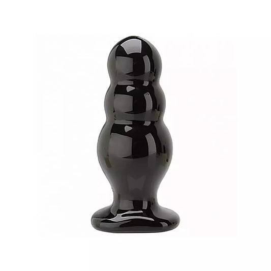 Doc Johnson Trainer Tool 4 Black 10 cm pažangus laipsniškas kamštis