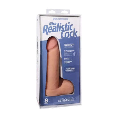 Doc Johnson ULTRASKYN Intimate Model 20 cm vanilės spalvos su siurbtuku