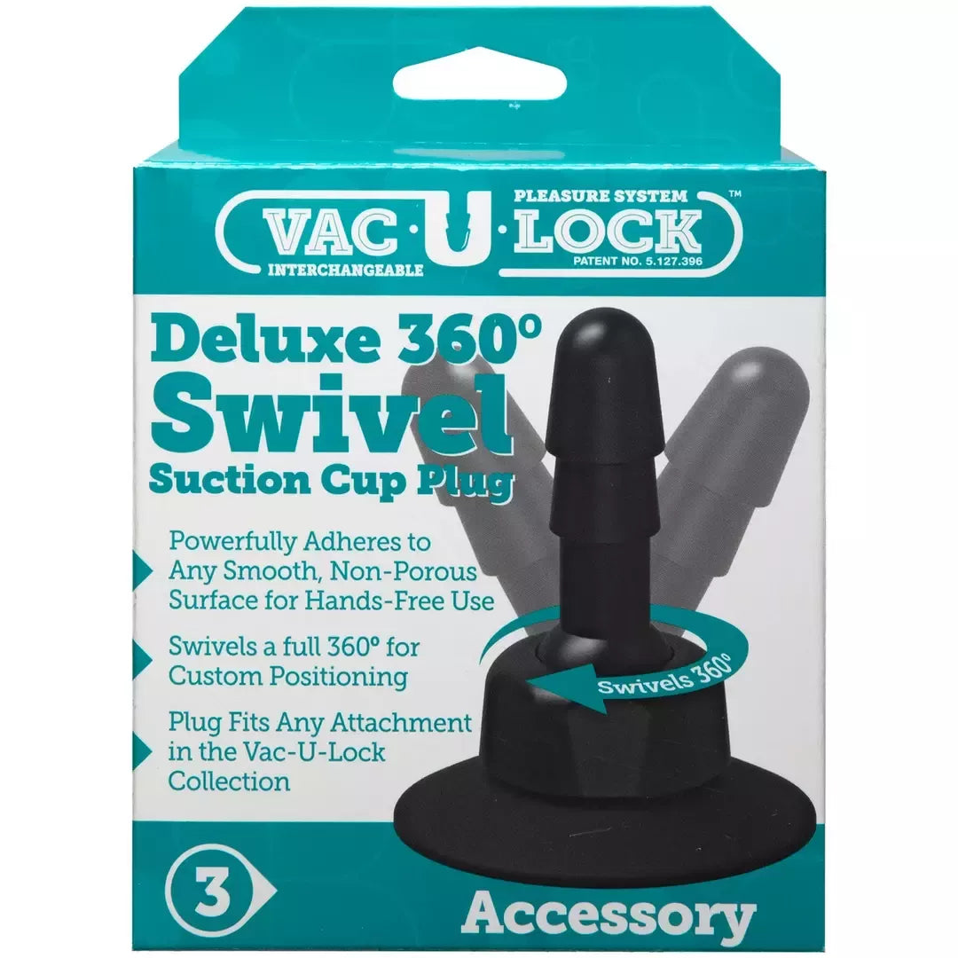 Doc Johnson Vac-U-Lock Deluxe 360 Swivel Base Set with Suction Cup, 2 vnt.