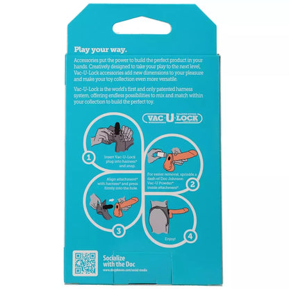 Doc Johnson Vac-U-Lock Powder – baltas talkas priedų priežiūrai, 28 g