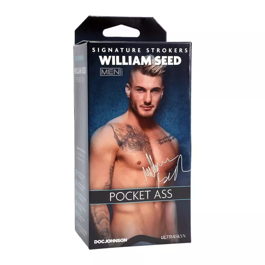 Doc Johnson William Seed ULTRASKYN kompaktiškas kišeninis modelis, kūno spalvos