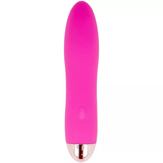Dolce Vita Four Pink įkraunamas prietaisas, 7 režimai, medicininis silikonas, 13 cm