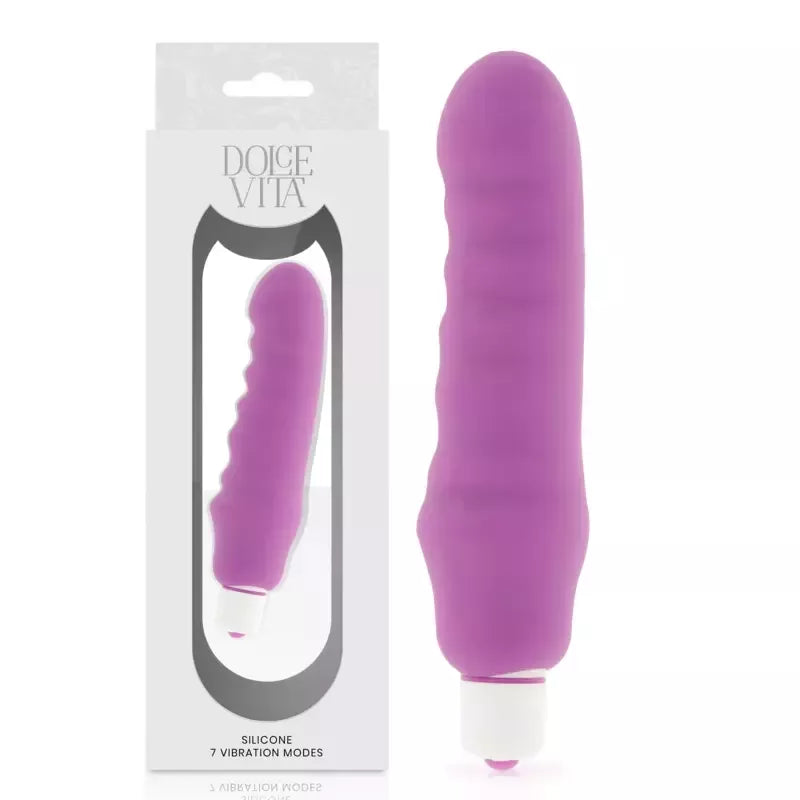 Dolce Vita Genius Purple silikoninis asmeninės gerovės prietaisas 150 mm, atsparus vandeniui