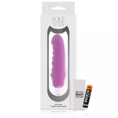 Dolce Vita Genius Purple silikoninis asmeninės gerovės prietaisas 150 mm, atsparus vandeniui