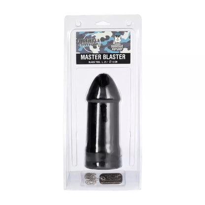 Domestic Partner Master Blaster Black analinis kamštis, minkšta guma, 28 cm