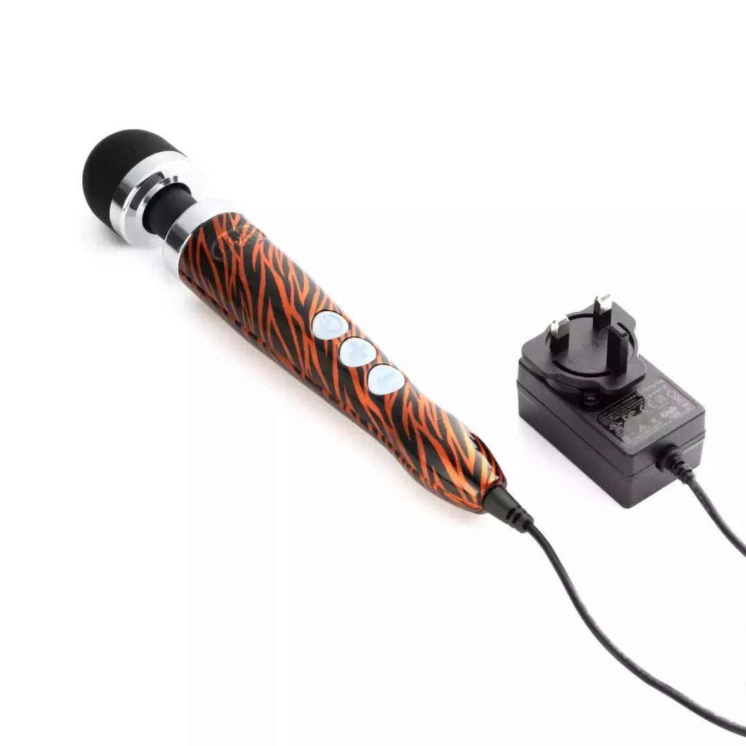DOXY Die Cast 3 Wand Massager Tiger – kompaktiškas, laidinis, metaliniu korpusu