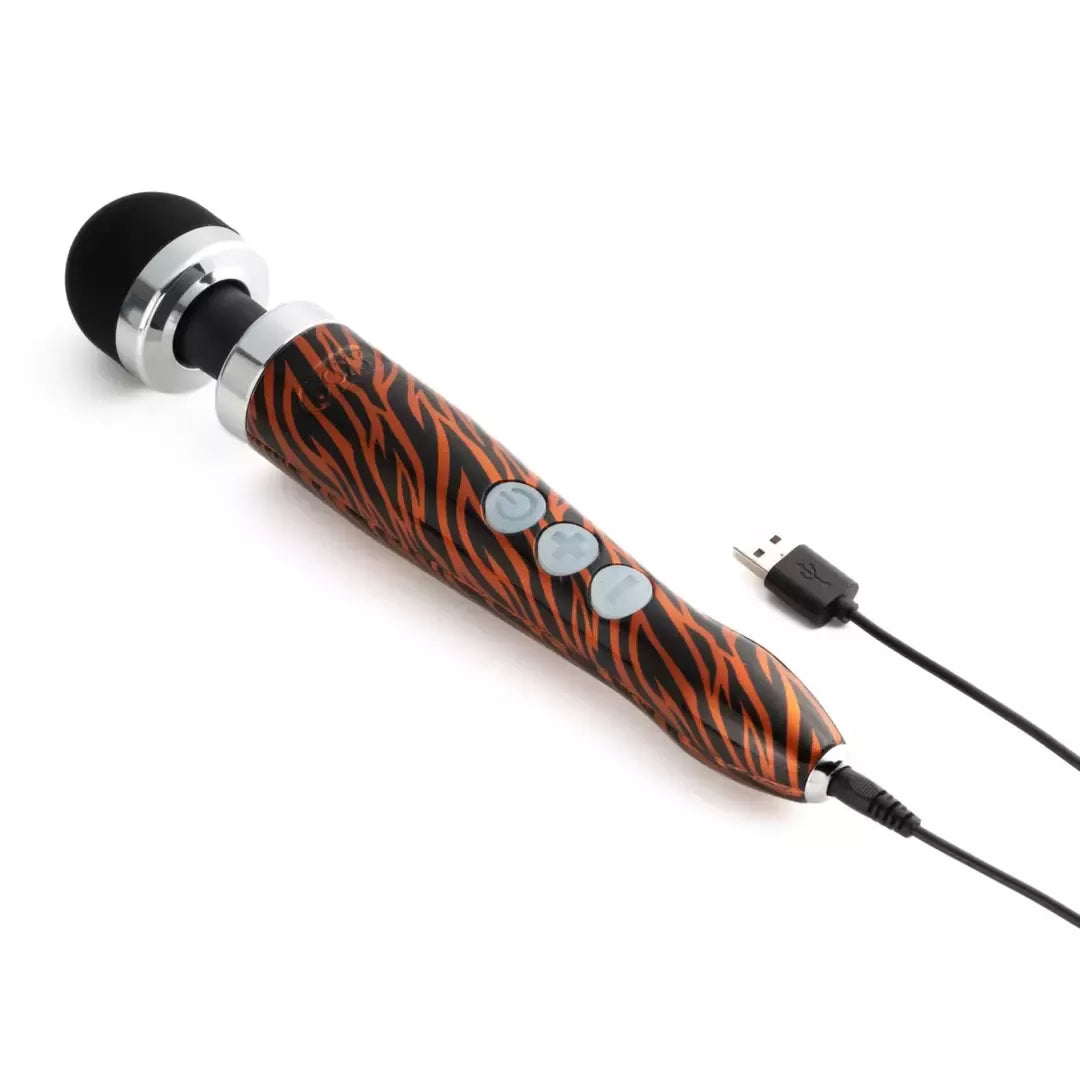 Doxy Die Cast 3R intymus masažuoklis Tiger – įkraunamas, su keičiamais režimais