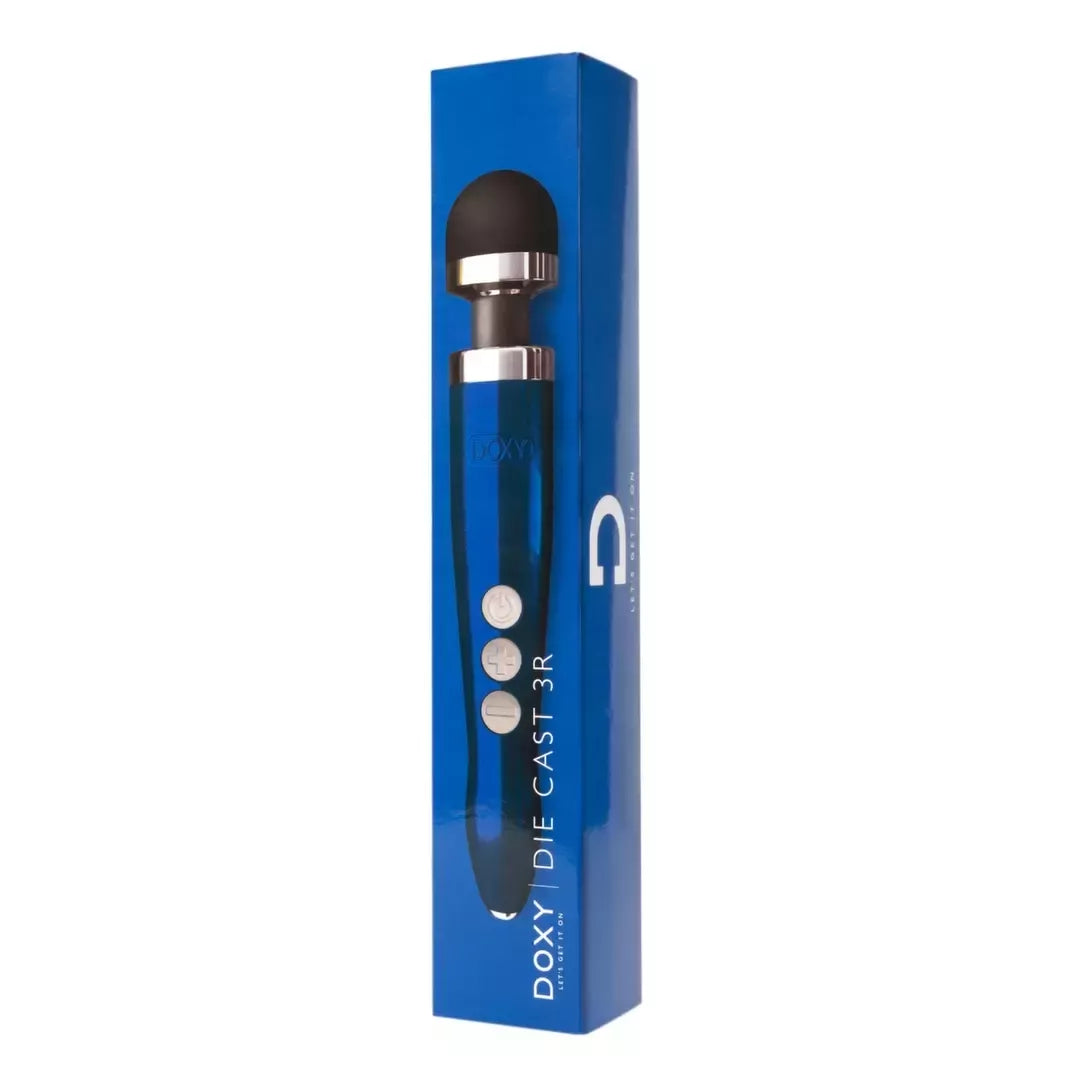 Doxy Die Cast 3R Wand Massager Blue Flame – įkraunamas modelis