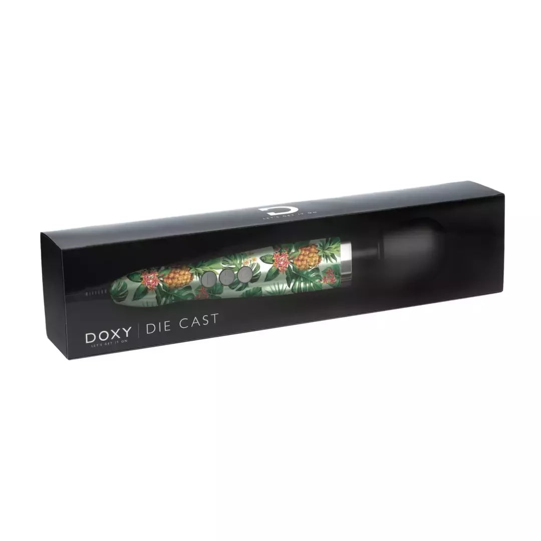 Doxy Die Cast Wand Massager Pineapple – aukščiausios kokybės metalinis modelis, EU kištukas