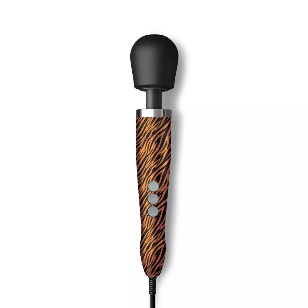 Doxy Die Cast Wand Massager Tiger – aukštesnės klasės metalinis intymus vibratorius, ES kištukas