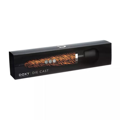 Doxy Die Cast Wand Massager Tiger – aukštesnės klasės metalinis intymus vibratorius, ES kištukas