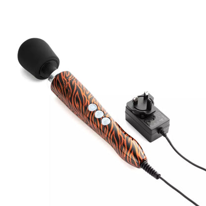 Doxy Die Cast Wand Massager Tiger – aukštesnės klasės metalinis intymus vibratorius, ES kištukas