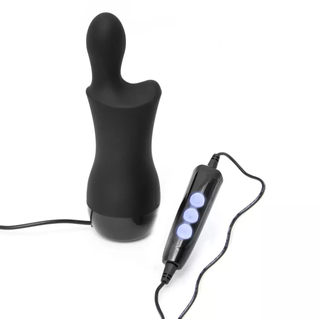 Doxy The Don Skittle Plug-In juodas – kelių zonų vibracinis prietaisas