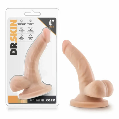 Dr. Skin Mini Model su siurbiamuoju pagrindu 12 cm – smėlio spalvos, kompaktiškas dydis