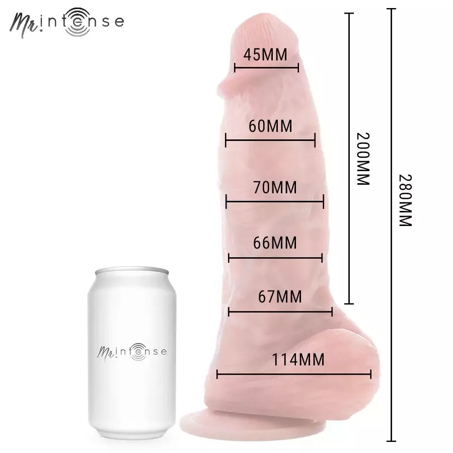 Dreamlove MR INTENSE Spencer silikoninis modelis 28 cm su siurbtuku