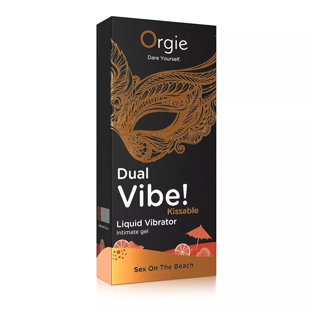 Dual Vibe Liquid Vibrator Kissable Gel Sex On The Beach 15 ml