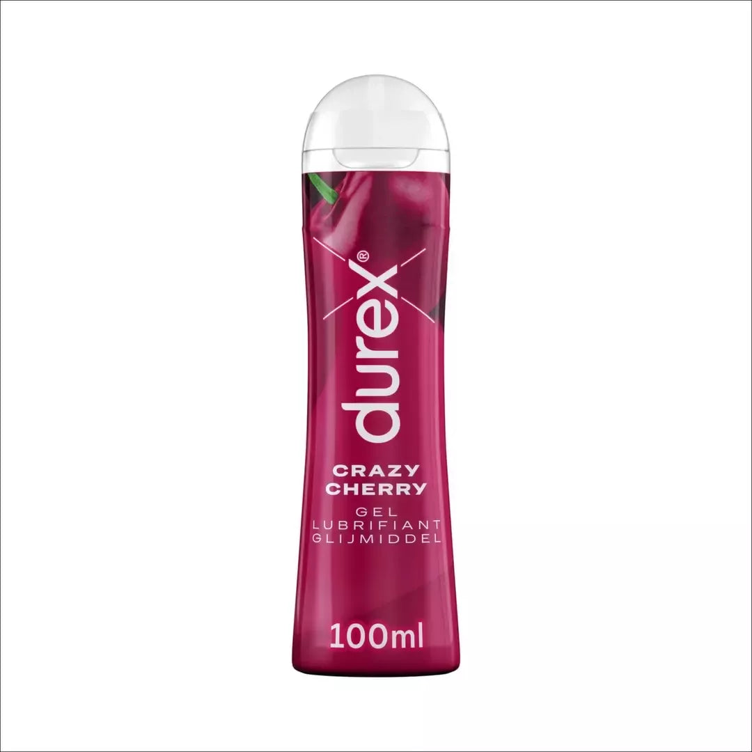 Durex Crazy Cherry vandeninis lubrikantas 100 ml – vyšnių kvapo gelis