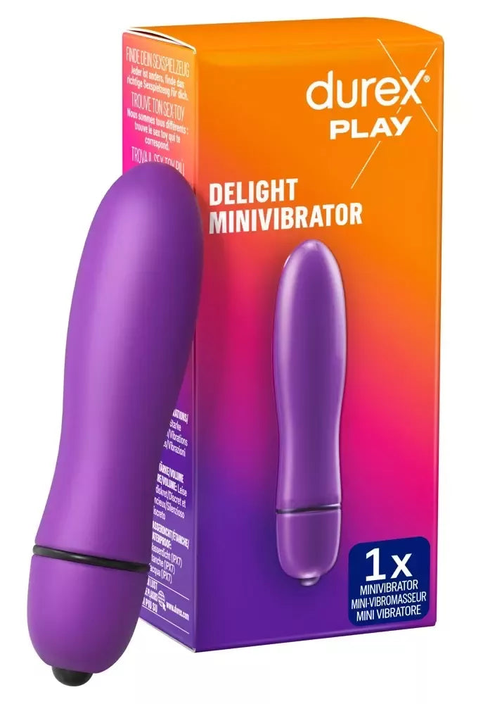 Durex Intense Delight Mini asmeninis masažuoklis, vandeniui atsparus, 9 cm