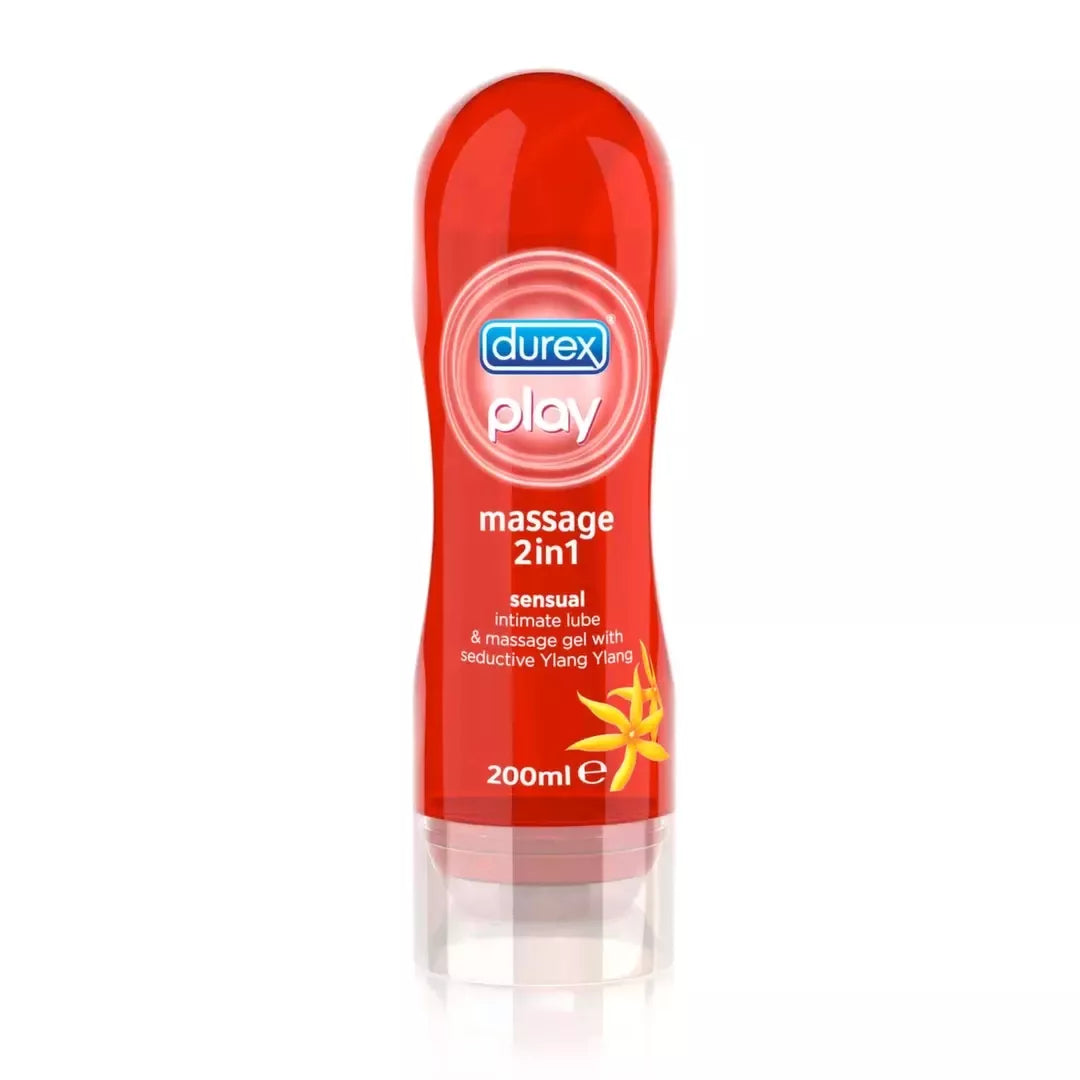 Durex Massage Gel su Ylang Ylang 200 ml – aromatinga drėkinamoji formulė