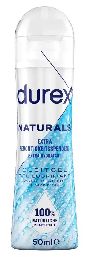 Durex Naturals Extra Wet intymus gelis, 50 ml – 100 % natūrali formulė