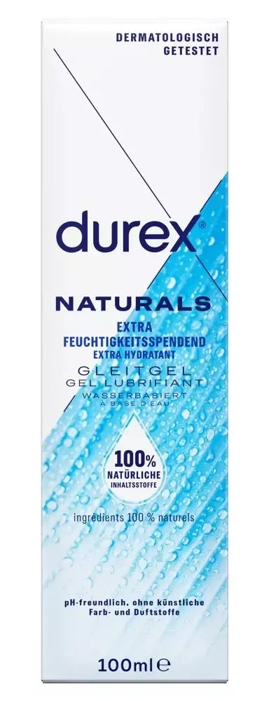 Durex Naturals Gel Extra 100ml – drėkinamasis intymus lubrikantas