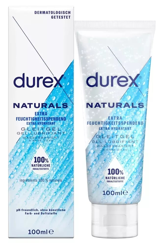 Durex Naturals Gel Extra 100ml – drėkinamasis intymus lubrikantas