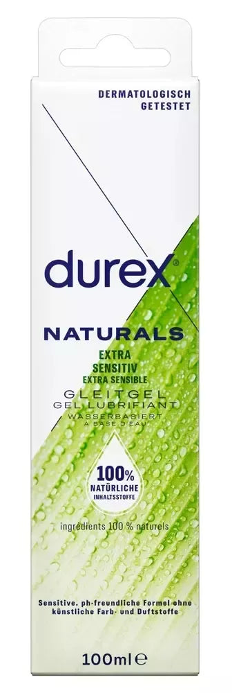 Durex Naturals vandens pagrindu sukurtas lubrikantas 100ml – pH neutralus, tinkamas žaislams