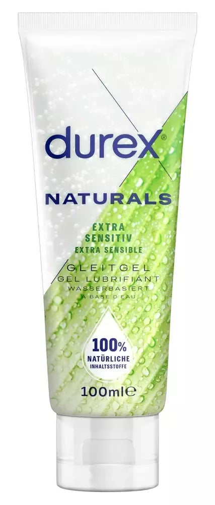 Durex Naturals vandens pagrindu sukurtas lubrikantas 100ml – pH neutralus, tinkamas žaislams