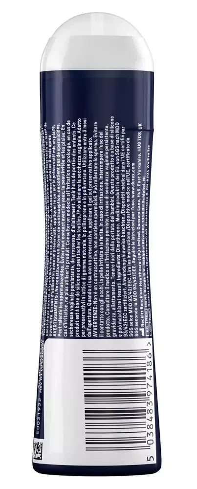 Durex Perfect Glide silikono pagrindo lubrikantas 50ml, ilgalaikio poveikio formulė