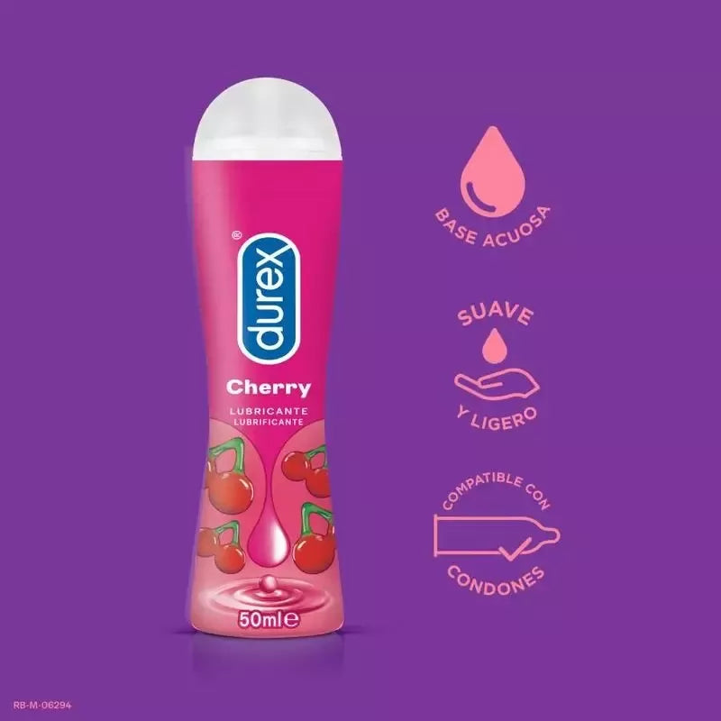 Durex Play Cheeky Cherry 50ml aromatizuotas jausmingas gelinis lubrikantas