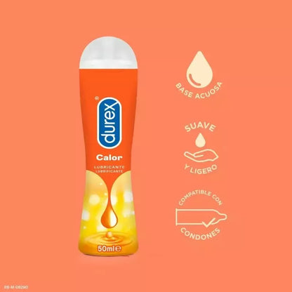 Durex Play Heat Effect vandens pagrindo lubrikantas 50 ml – šildanti formulė