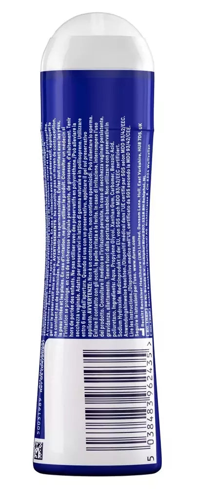 Durex Play vandens pagrindo lubrikantas 50ml – lengvas, dermatologiškai patikrintas