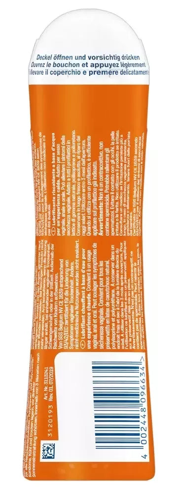 Durex Play Warming lubrikantas 100 ml – švelni šildomoji formulė