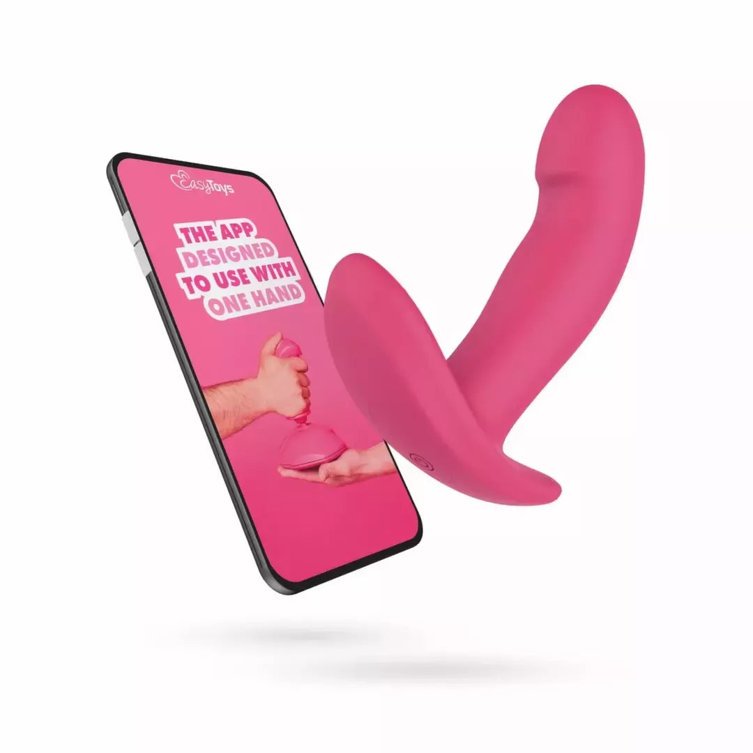 EasyConnect Ivy – nešiojamas programėle valdomas intymus stimuliatorius, violetinis, kompaktiškas