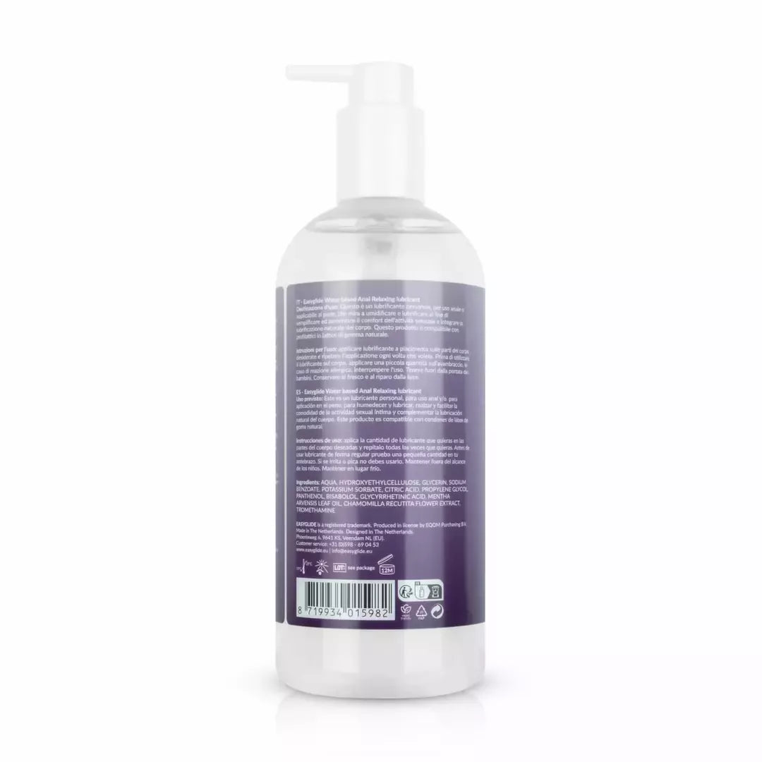 EasyGlide Anal Relaxing vandeninis gelis 500 ml su ramunėlėmis ir mėtomis