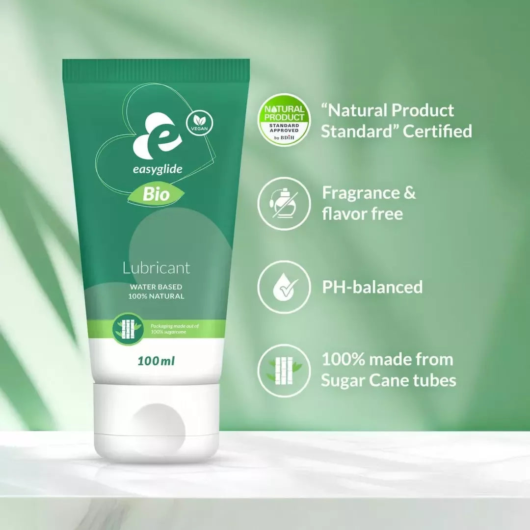 EasyGlide Bio – Natural vandens pagrindo lubrikantas 100 ml, be kvapo