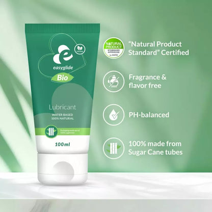 EasyGlide Bio – Natural vandens pagrindo lubrikantas 100 ml, be kvapo