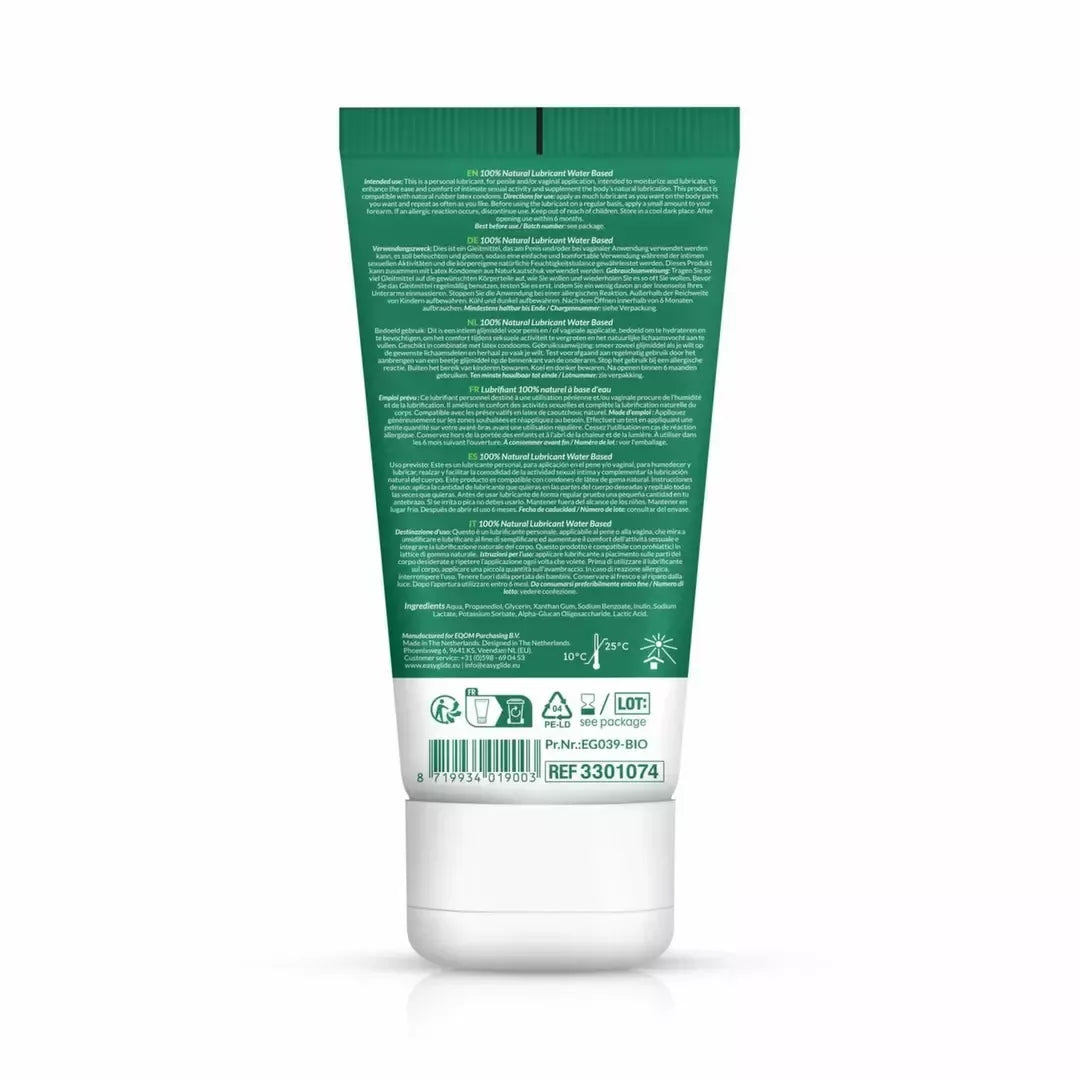 EasyGlide Bio – Natural vandens pagrindo lubrikantas 100 ml, be kvapo