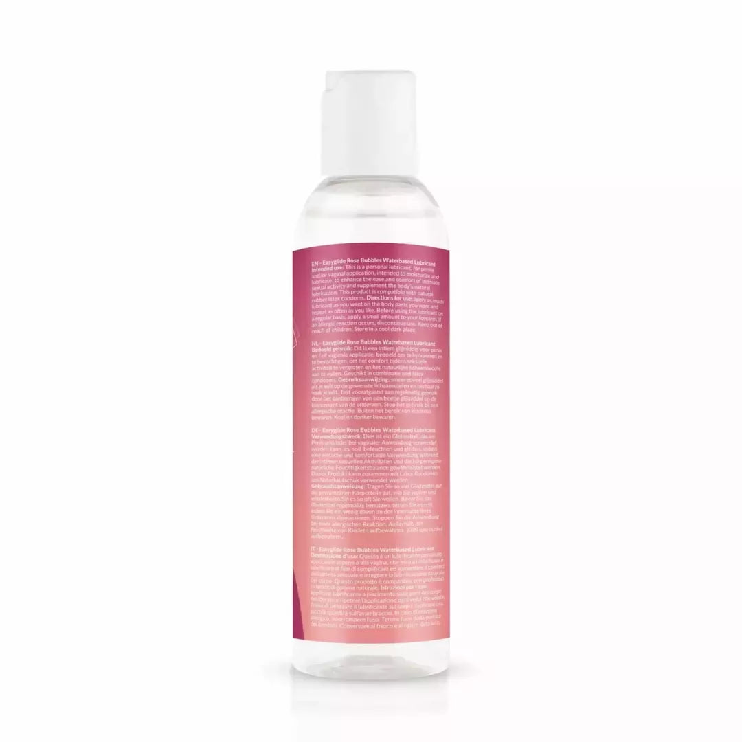 EasyGlide Rose Bubbles vandens pagrindo lubrikantas 150 ml, subalansuotas pH