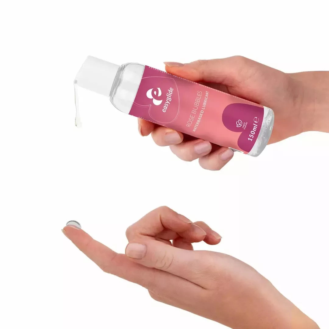 EasyGlide Rose Bubbles vandens pagrindo lubrikantas 150 ml, subalansuotas pH