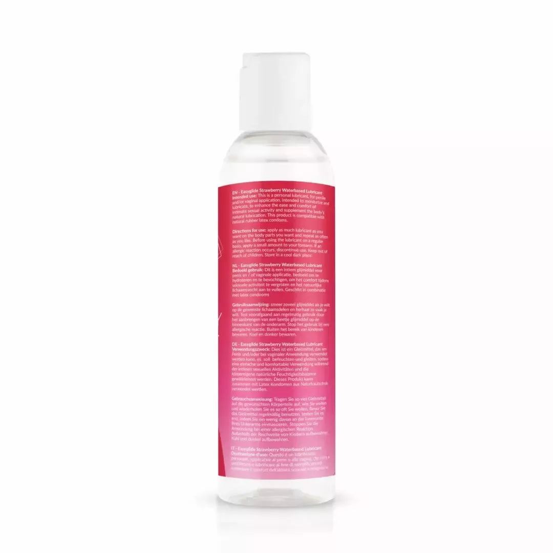 EasyGlide Strawberry vandens pagrindo lubrikantas 150 ml – aromatizuota formulė