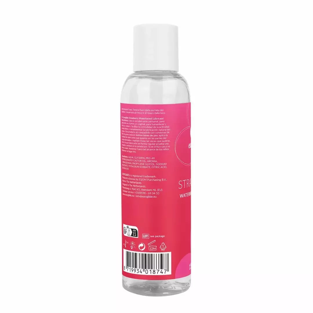 EasyGlide Strawberry vandens pagrindo lubrikantas 150 ml – aromatizuota formulė