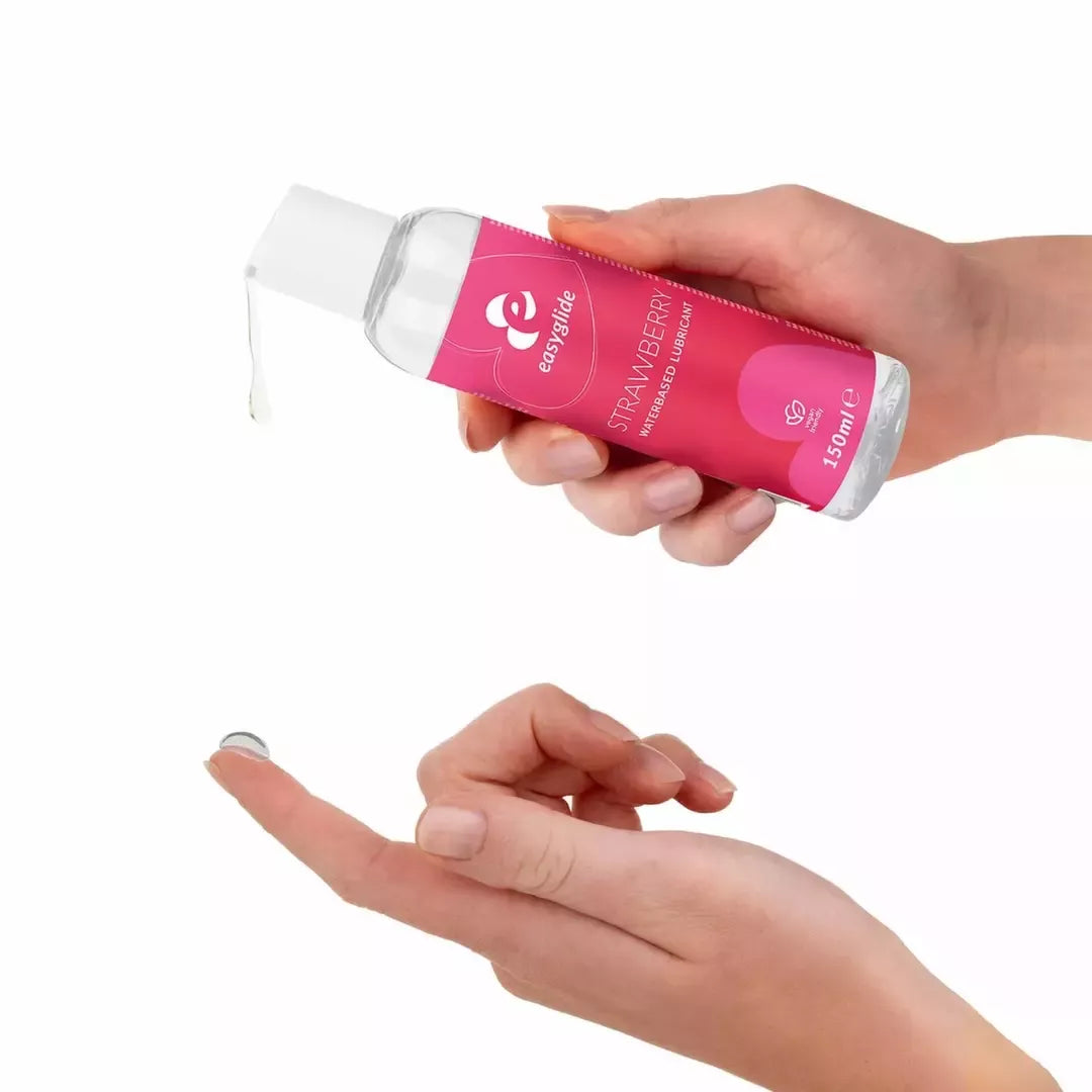EasyGlide Strawberry vandens pagrindo lubrikantas 150 ml – aromatizuota formulė