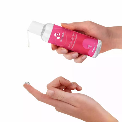 EasyGlide Strawberry vandens pagrindo lubrikantas 150 ml – aromatizuota formulė