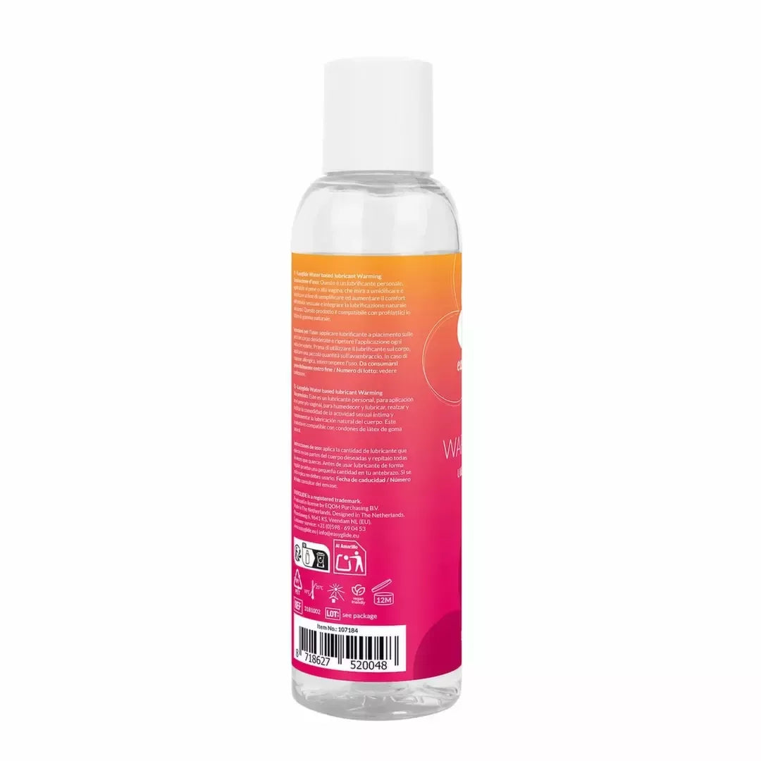 EasyGlide Warming vandens pagrindo lubrikantas 150 ml – švelnaus šildymo formulė