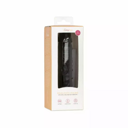 EasyToys Classic Intimate Model 12 cm juodas su siurbtuku