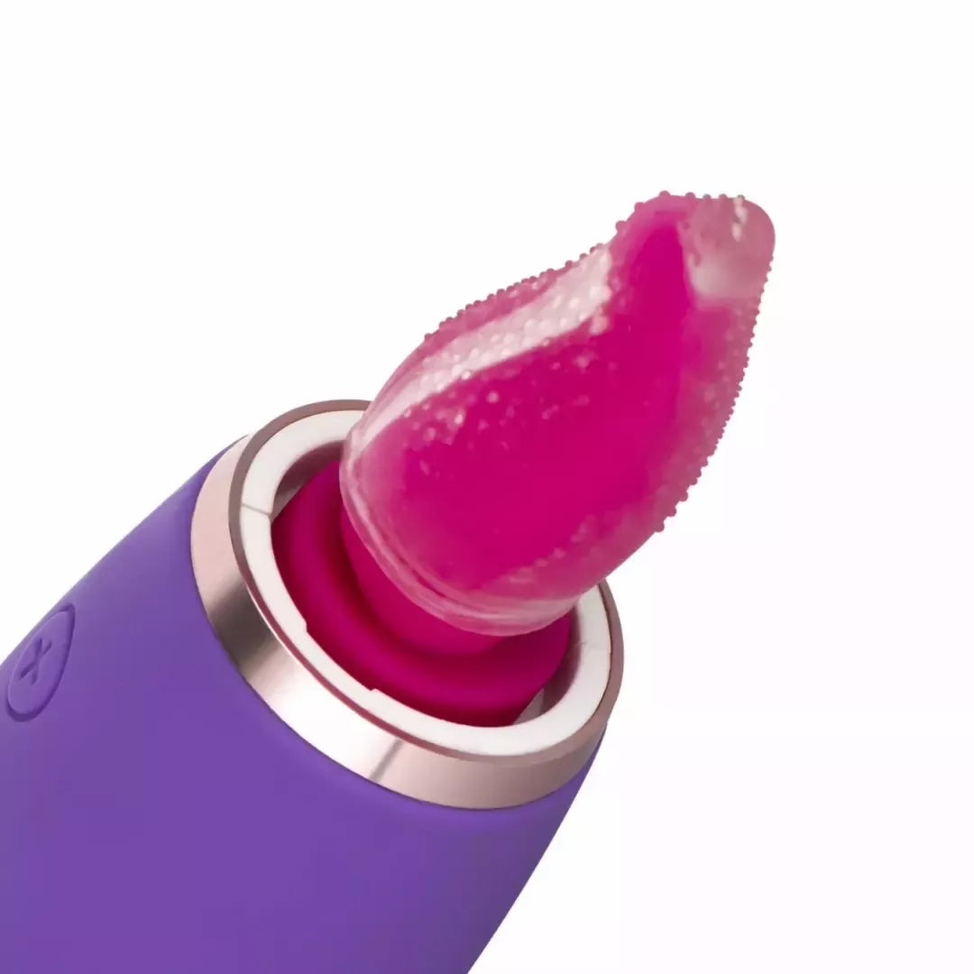 EasyToys intymio vakuumo sistema ir dvipusis vibratorius, violetinis, USB