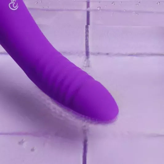 EasyToys intymio vakuumo sistema ir dvipusis vibratorius, violetinis, USB